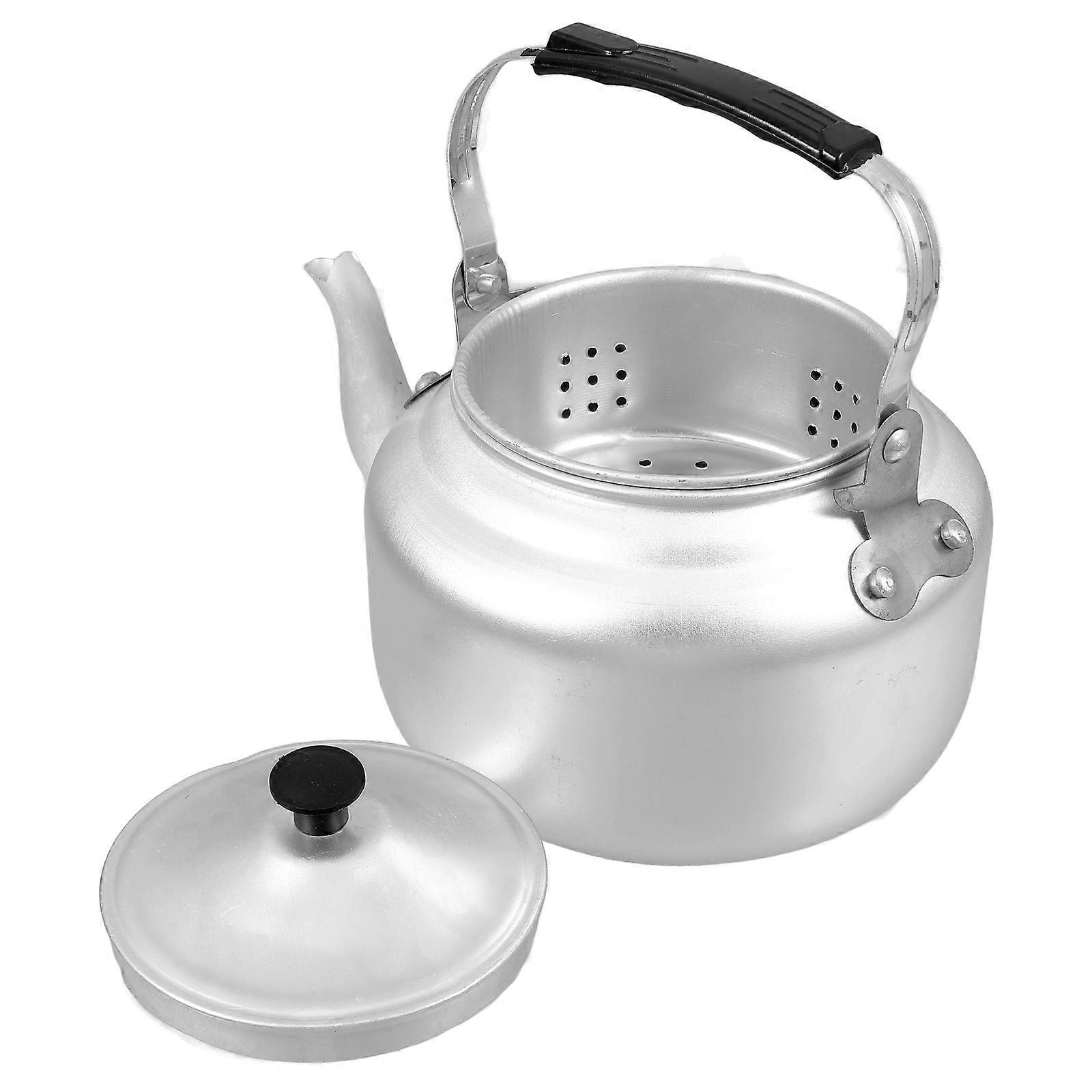 Classic Retro Aluminum Teapot Coffee Making Kettle For Office 1L Stylish Design Convenient Household Item 1Pack
