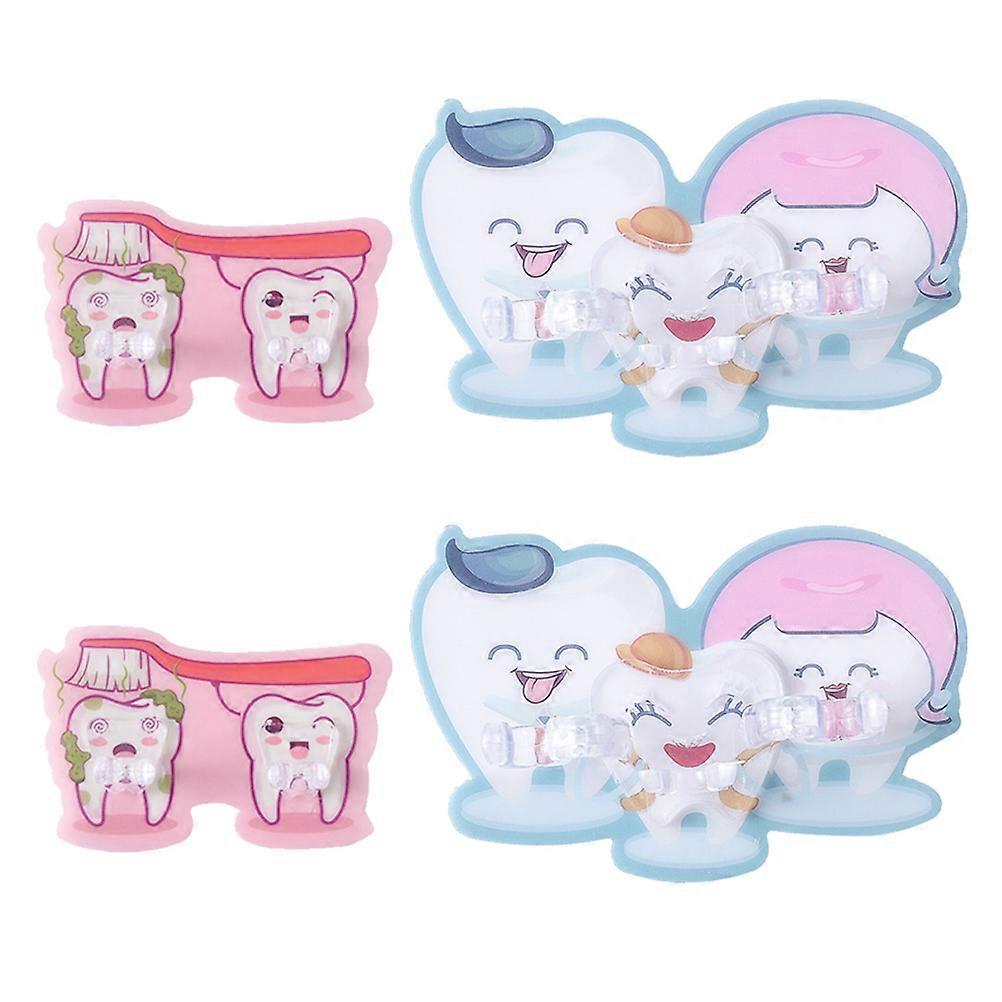 Toothbrushes Rack Cartoon Toothbrush Holders for 4Pcs Storage