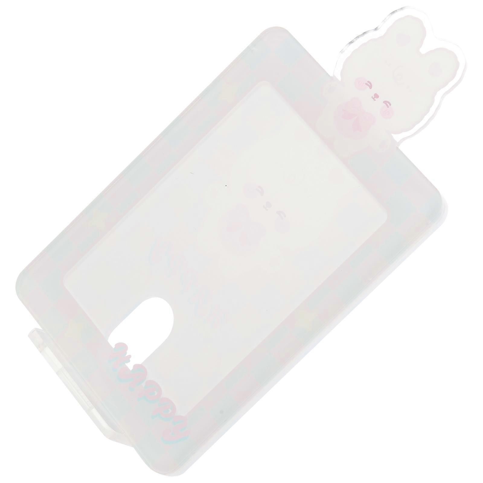 Small Card Display Holder Plastic for Storage 2Pcs Desktop Decorative Stand