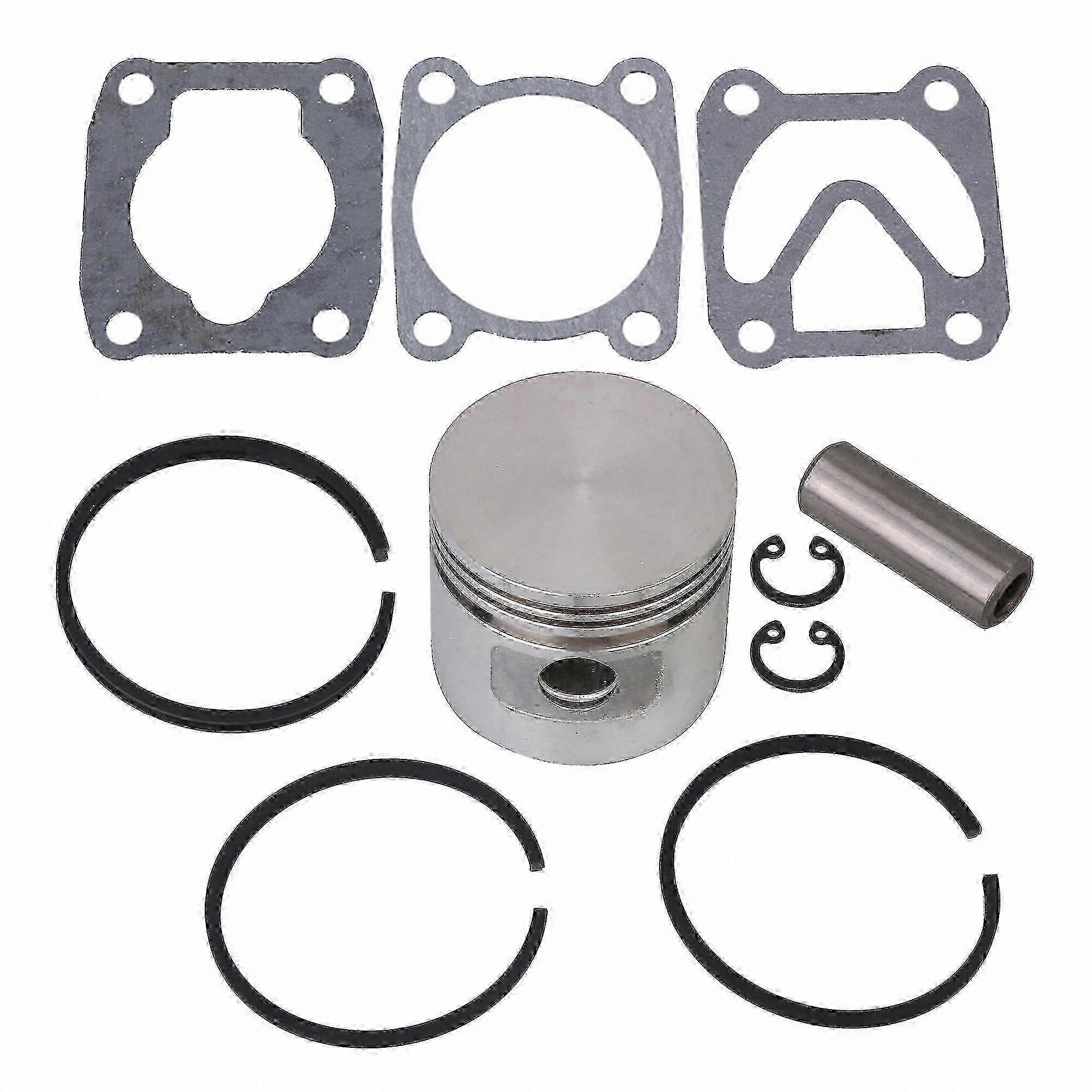 Piston Assembly Kit 47mm with Pin Gas Ring and Sealing Gasket for Air Compressor