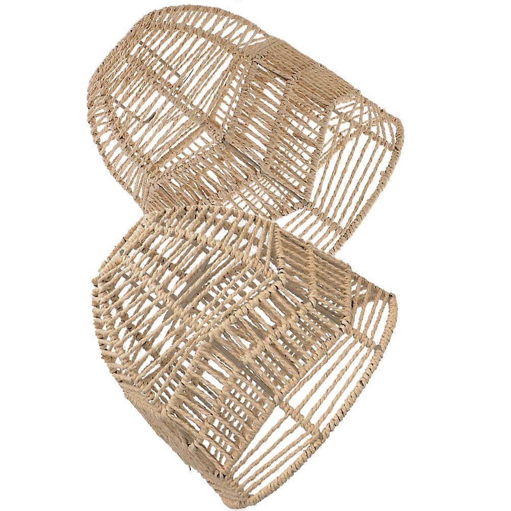 Chinese Style Lamp Cover for Decor 4Pcs Light Brown Creative Ceiling Light Covers