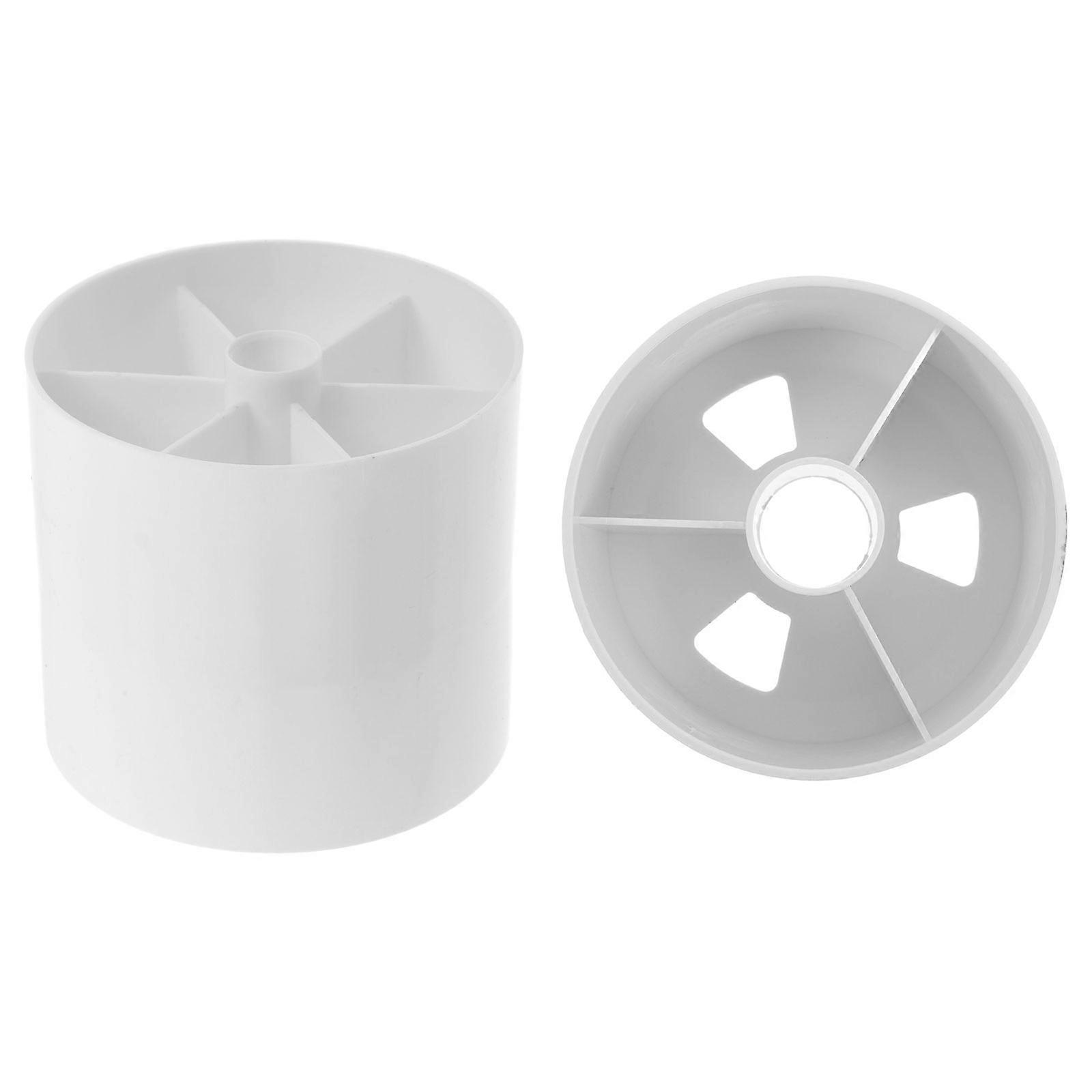 White Golfs Hole Putting Cup for Golf Practice 2Pcs Durable Plastic
