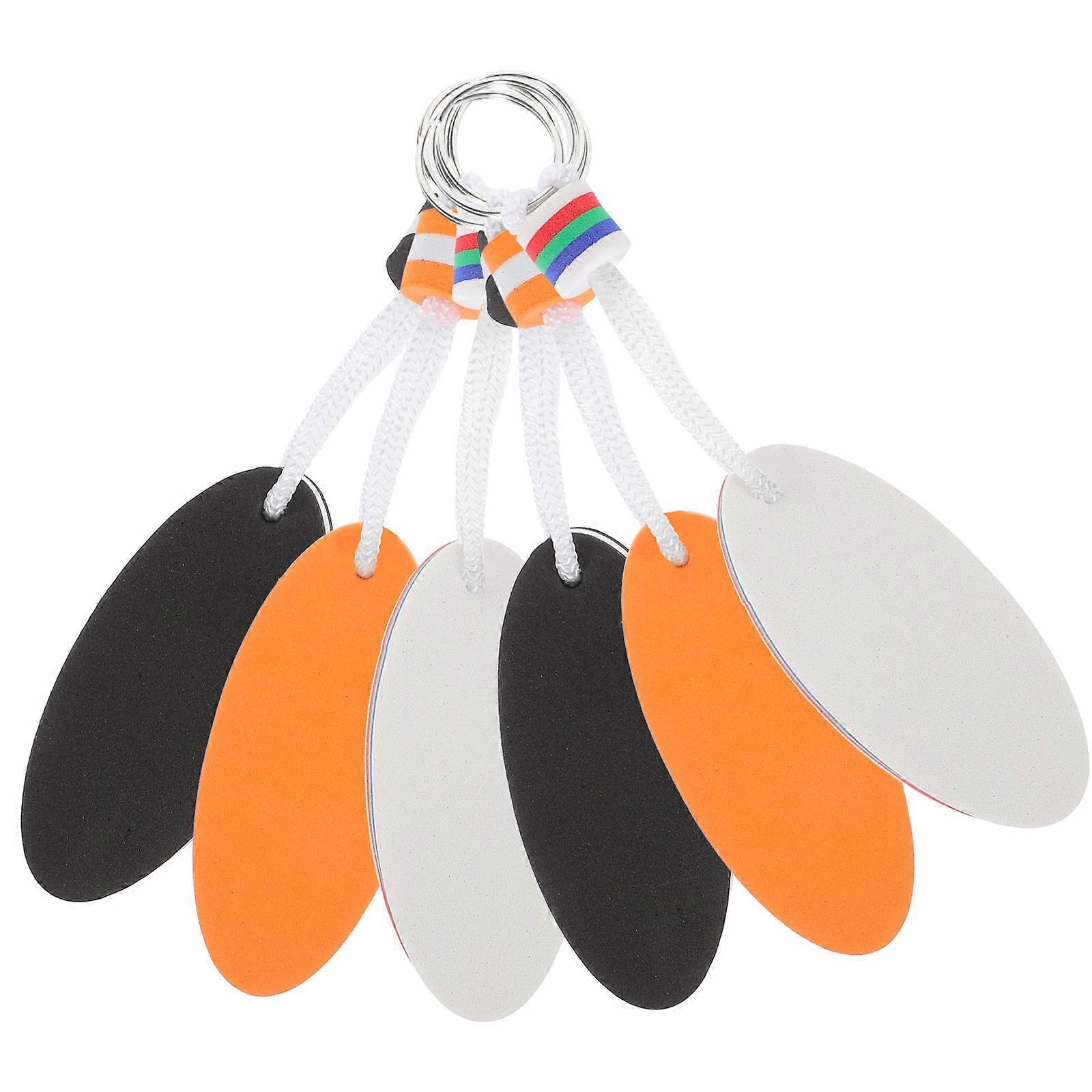 Floating Keychains Water Activity for Keys Bags Wallets Eva and Aluminum Assorted Color for 6Pcs