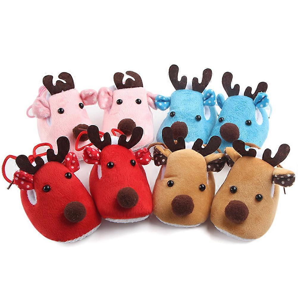 Vinterbabysko til småbørn, 1 par røde julesko