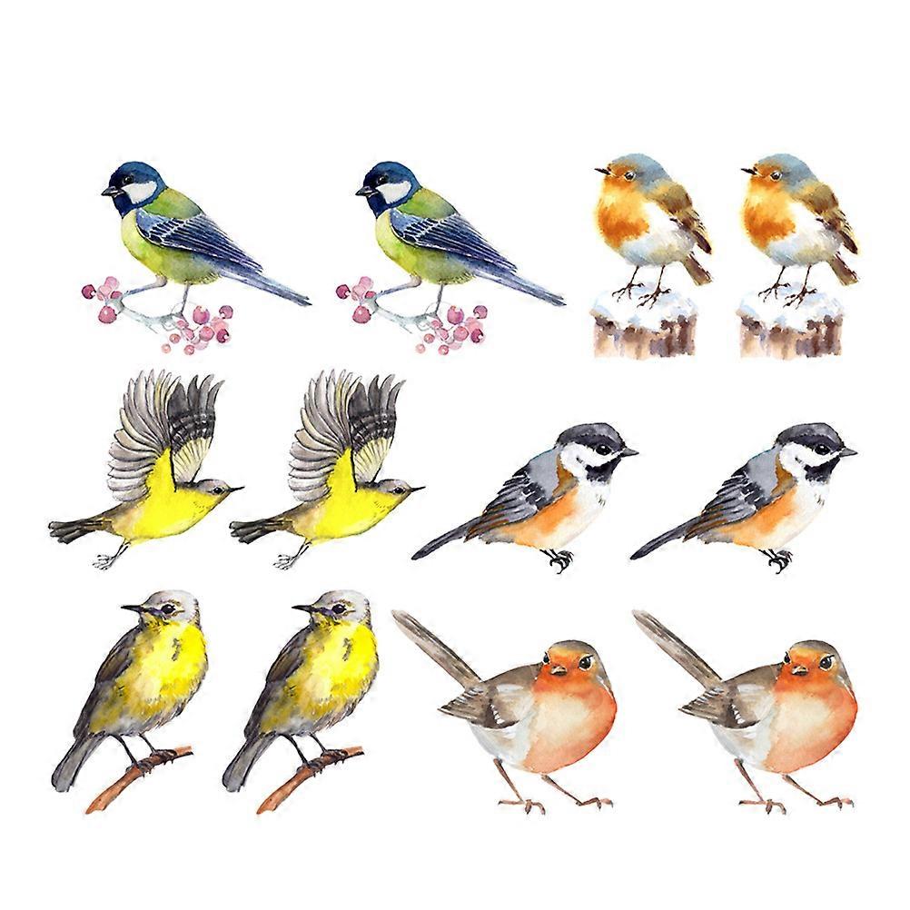 Anti-Collision Window Cling For Bird Protection On Windows And Glass Surfaces Assorted Color Easy To Install 60Pcs