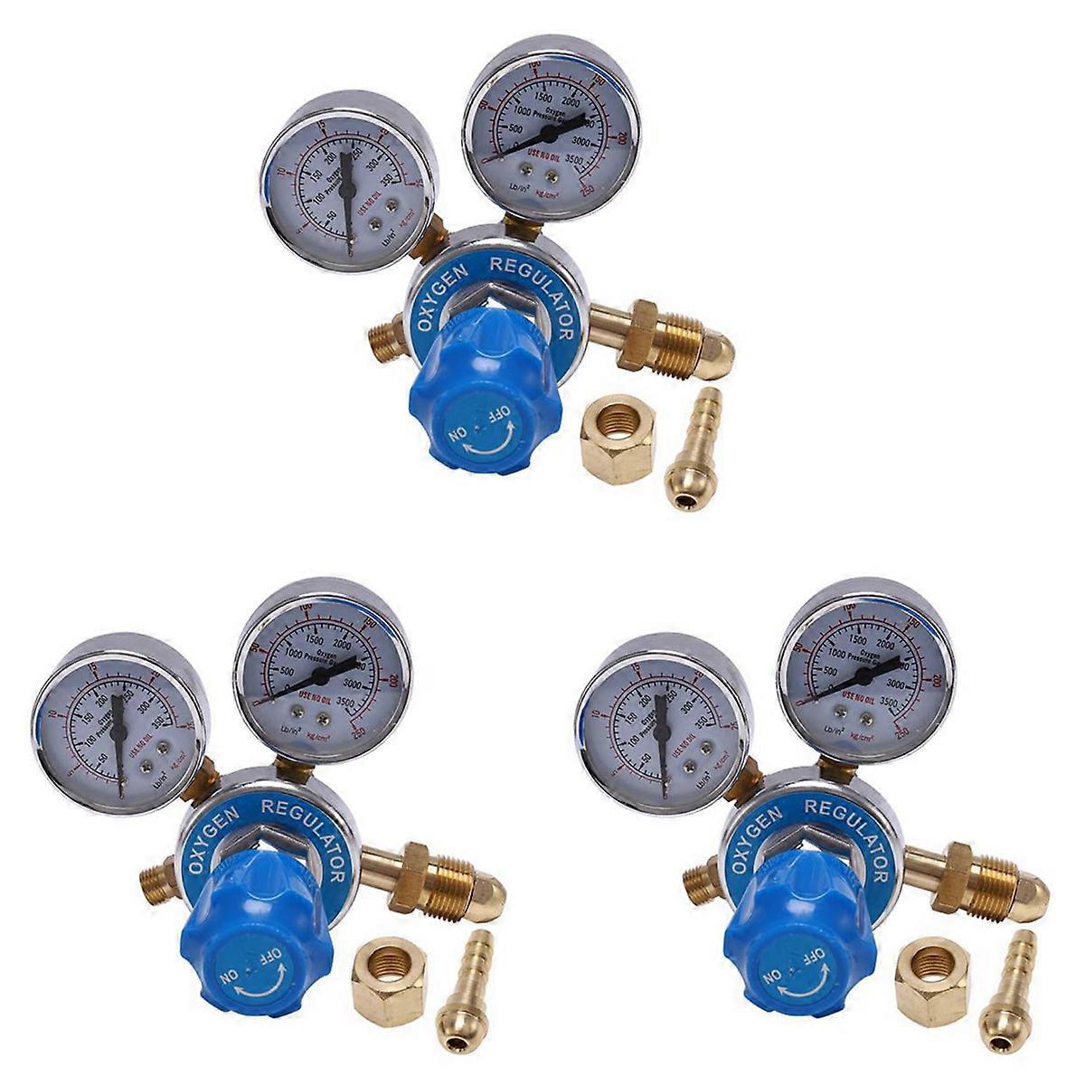 Oxygen Gas Bottle Regulators O2 Reducing Pressure Inhaler Double