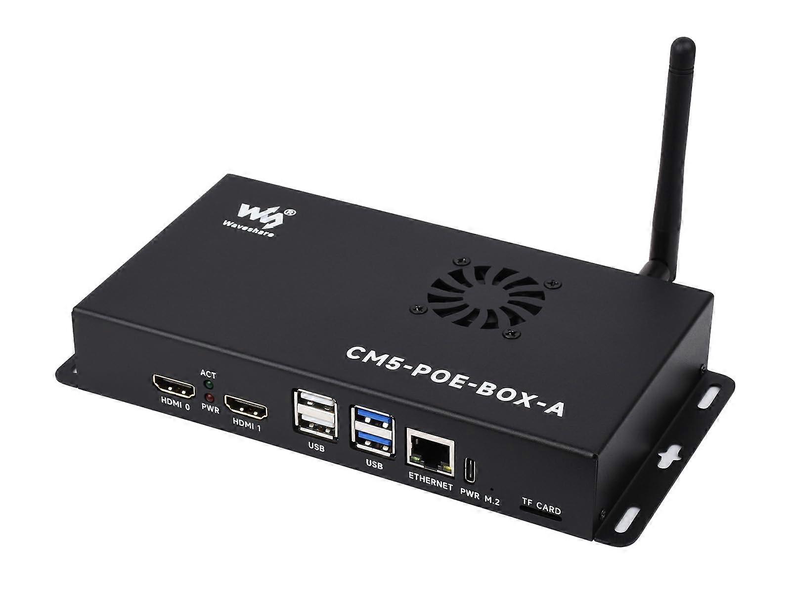 IO Board Compatible With CM5 Variants PoE Enabled Bundle PoE Base Board Case Power Supply Adapter