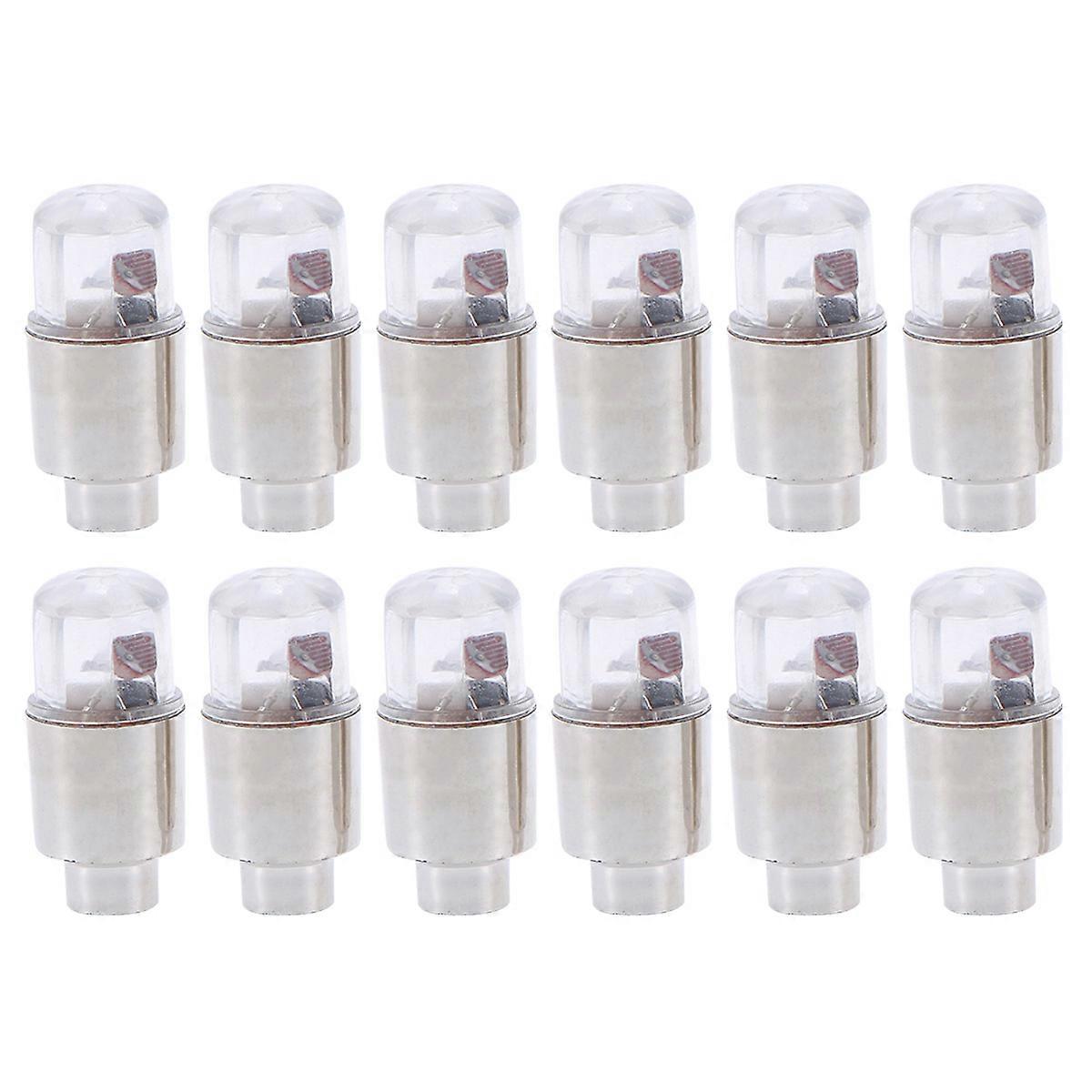 Tyre Lights Caps Wheel Decorative Light 36Pcs Silver