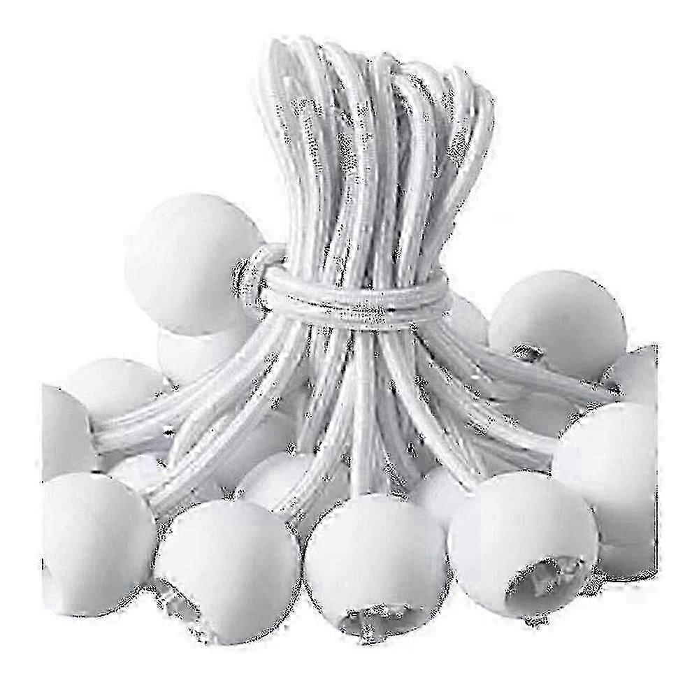 50 Pack Long Bungee Cords with Buckle for Tents, Tents, Banners and TarpsWhite) Walkbee Walkbee 3463 B