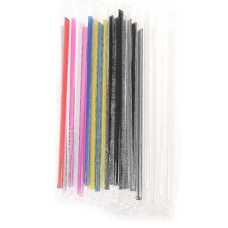 100 τεμάχια διαφανή καλαμάκια ποτών ατομικά τυλιγμένα, καλαμάκια ποτών, είδη πάρτι