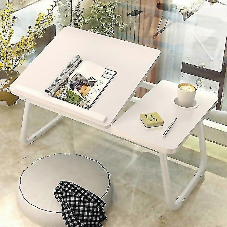 For Bed Fourspeed Lifting Table Folding Laptop Desk Adjustable Dormitory Lazy Table With Cup Holder