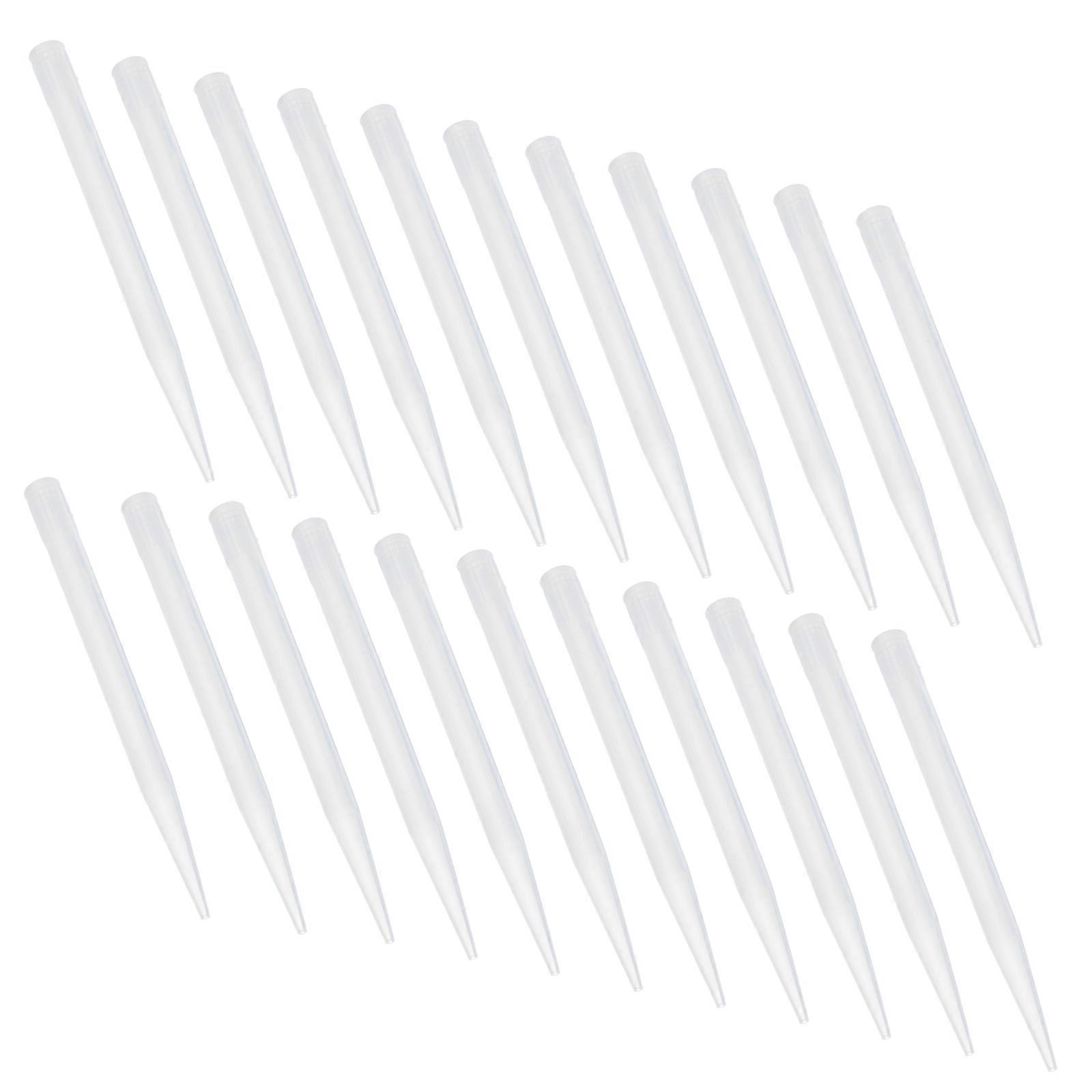 300Pcs Transparent Liquid Pipettor Tips Plastic Pipette Tips for Experiment