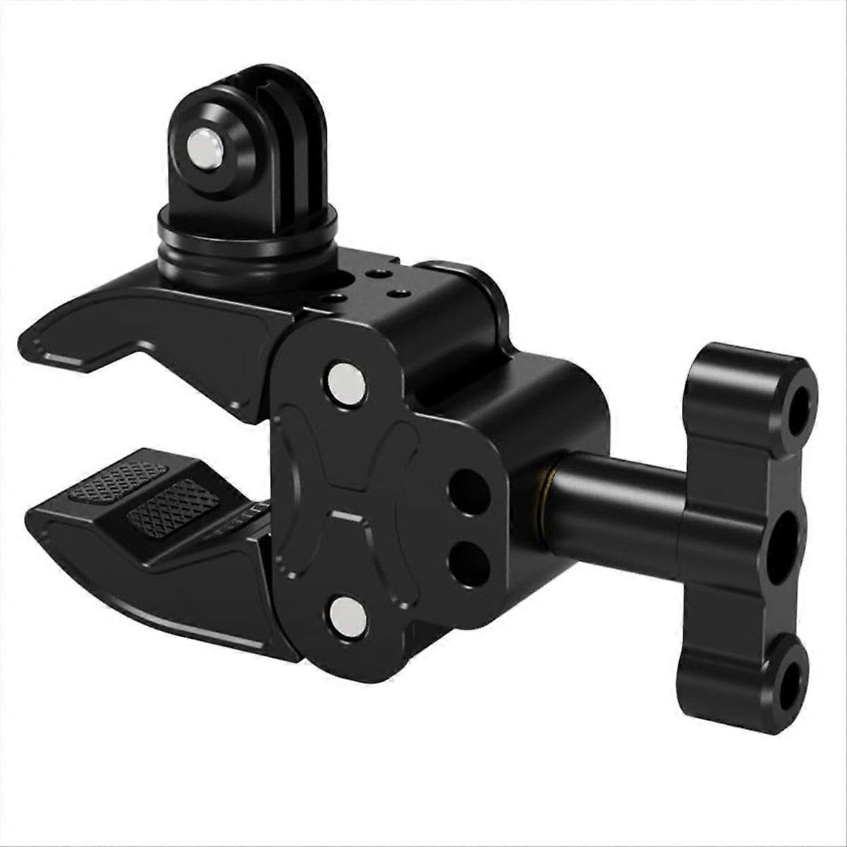 Universal 3-Card Front and Rear 180 Adjustment Super Clamp Camera Mount Handlebar Pole Tube Tripod Desk Camera Holder