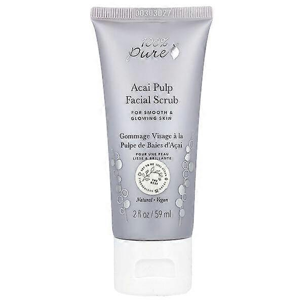 100% PURE, Acai Pulp Facial Scrub, 2 fl oz (59 ml)