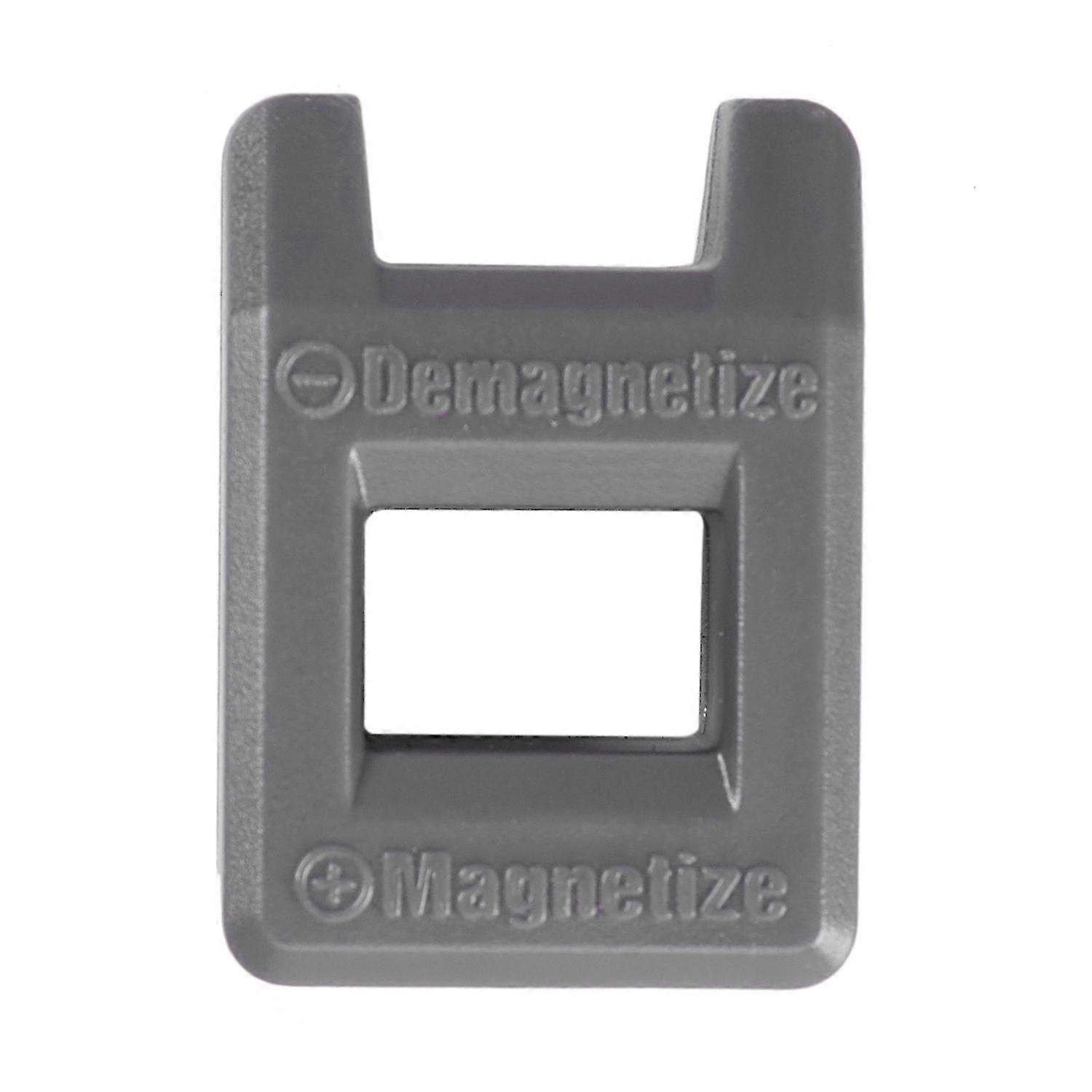 Screwdriver Magnetizer Degaussing Demagnetizer Magnetic Practical Pick Up Tool Color:Gray