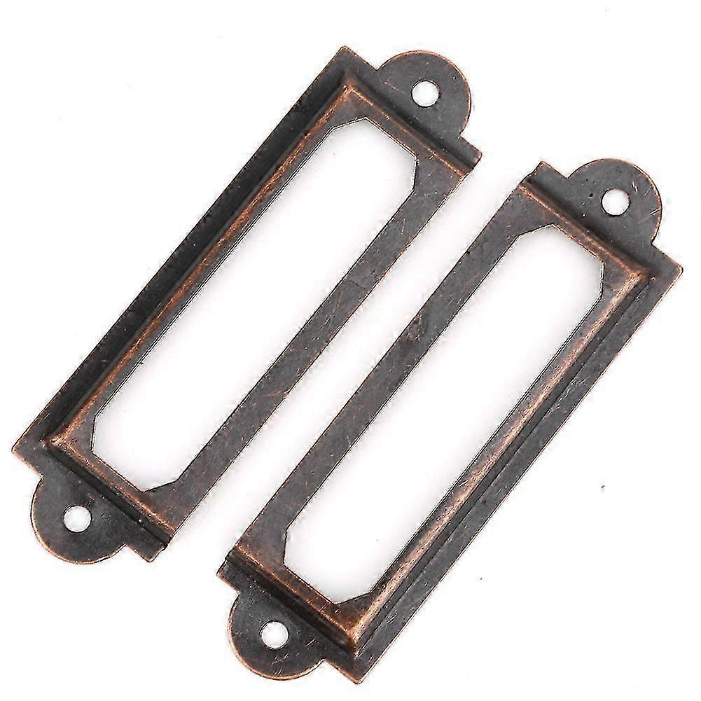 20 Pcs Drawer Label Diy Retro Drawer Shelf Accessoryred