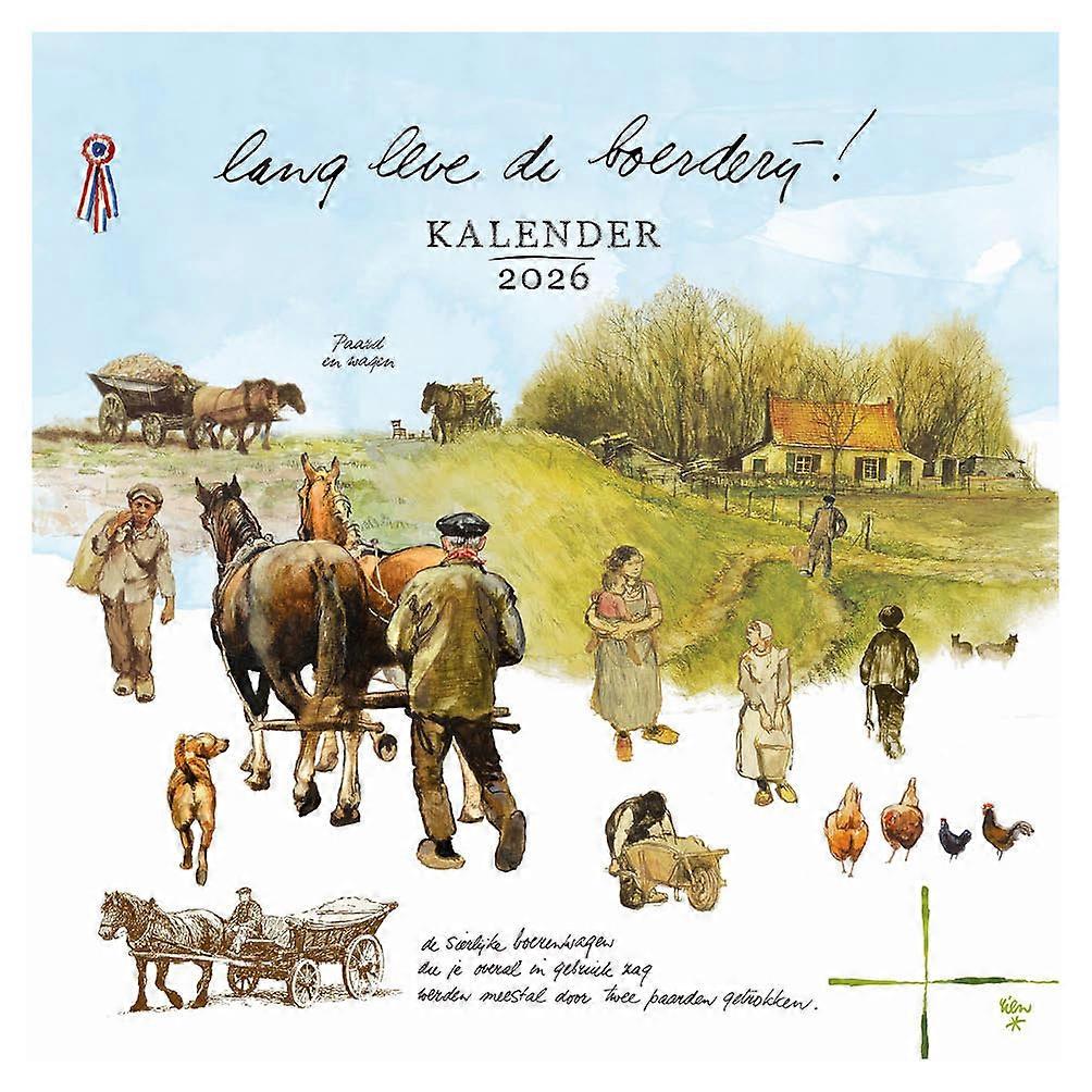 Plenty Gifts Rien Poortvliet Calendar 2026 Farm