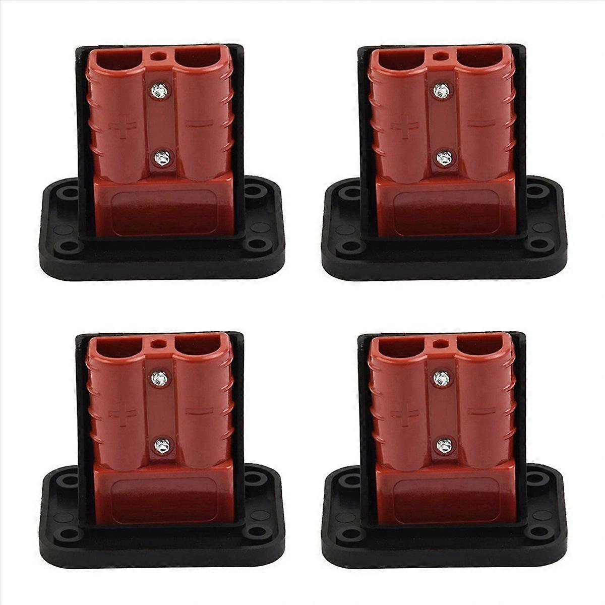 2Pc 50A for Anderson Plug Connector Flush Mount Bracket Panel Cover