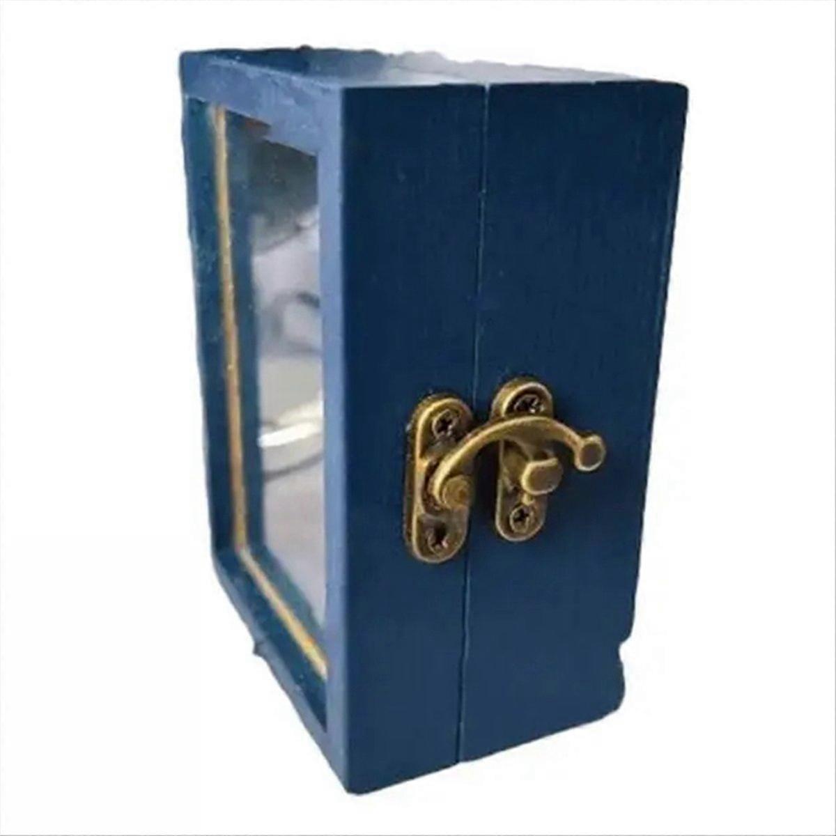 2PCS Miniature Bookshelf Pocket Anxiety Bookshelf Wooden Bookshelf