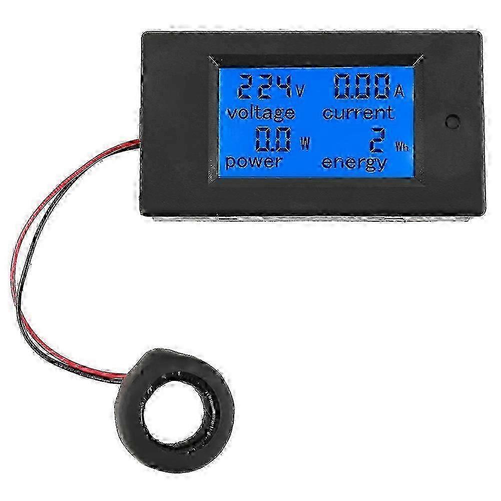 LCD Voltage Current Power Energy Meter with CT Sensor for PEACEFAIR PZEM-061 - AC80-260V 100A Current Meter Monitor
