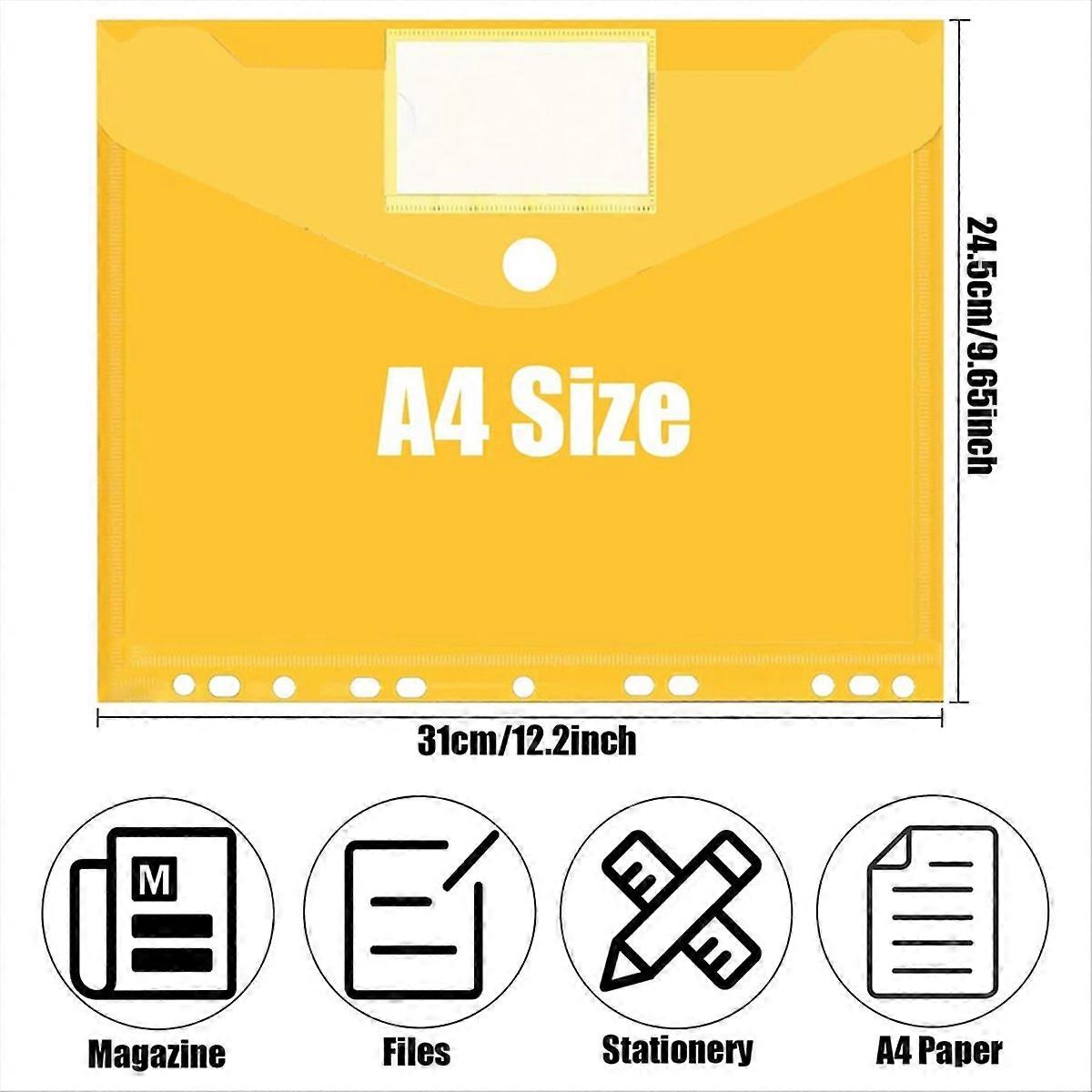 20PCS Binder Pockets for 3 Ring Binder Envelopes Pocket Binder