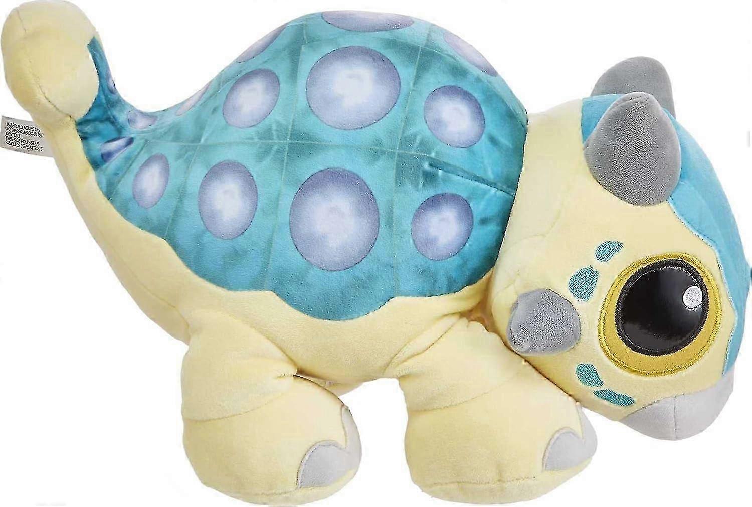 25-26 Jurassic World: Camp Cretaceous Plush Baby Dinosaur Bumpy with Sound, 15-inch/38cm Floppy Soft Toy Ankylosaurus with Weighted Feet