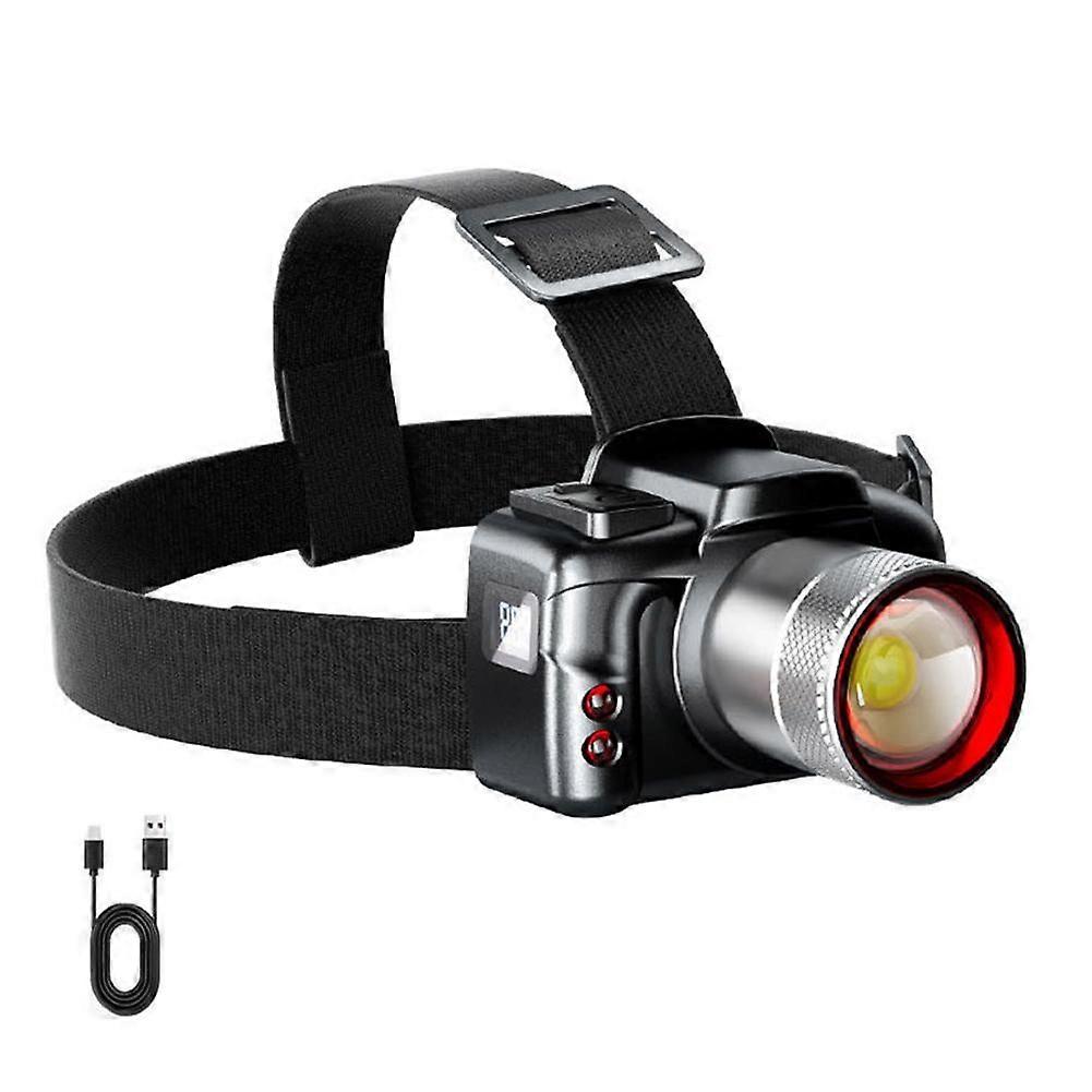 1200 Lumens Headlamp Rechargeable Headlight Zoomable Head Torch Lamp Flashlight