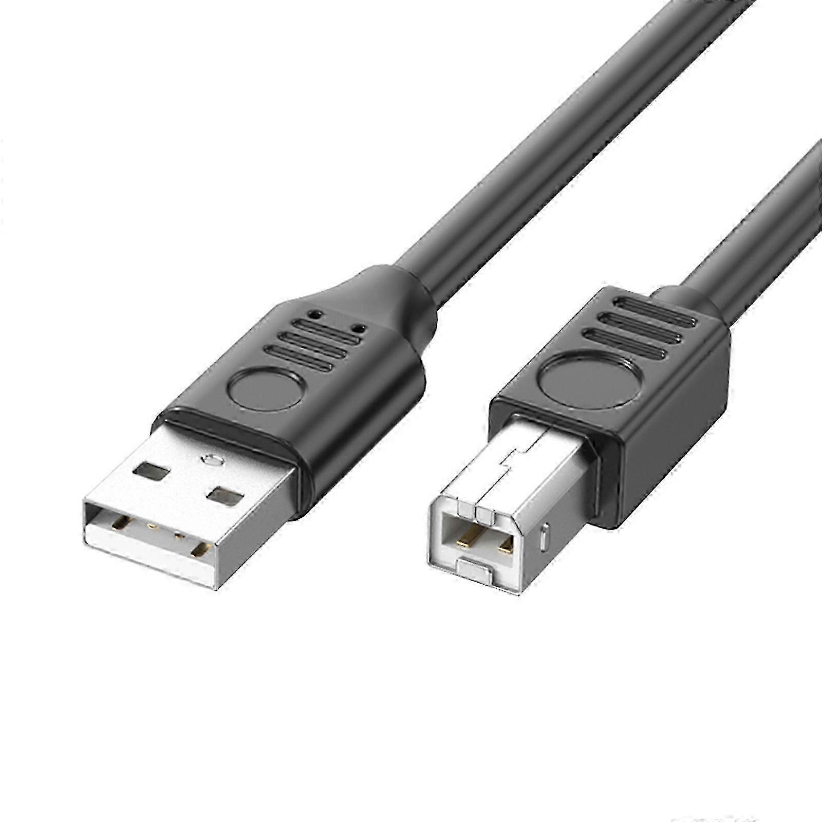 USB 2.0 Printer Connection Cable with Foil & Braided Shielding Long Reach 90Degree Elbow for Fast Data Transmission miao4