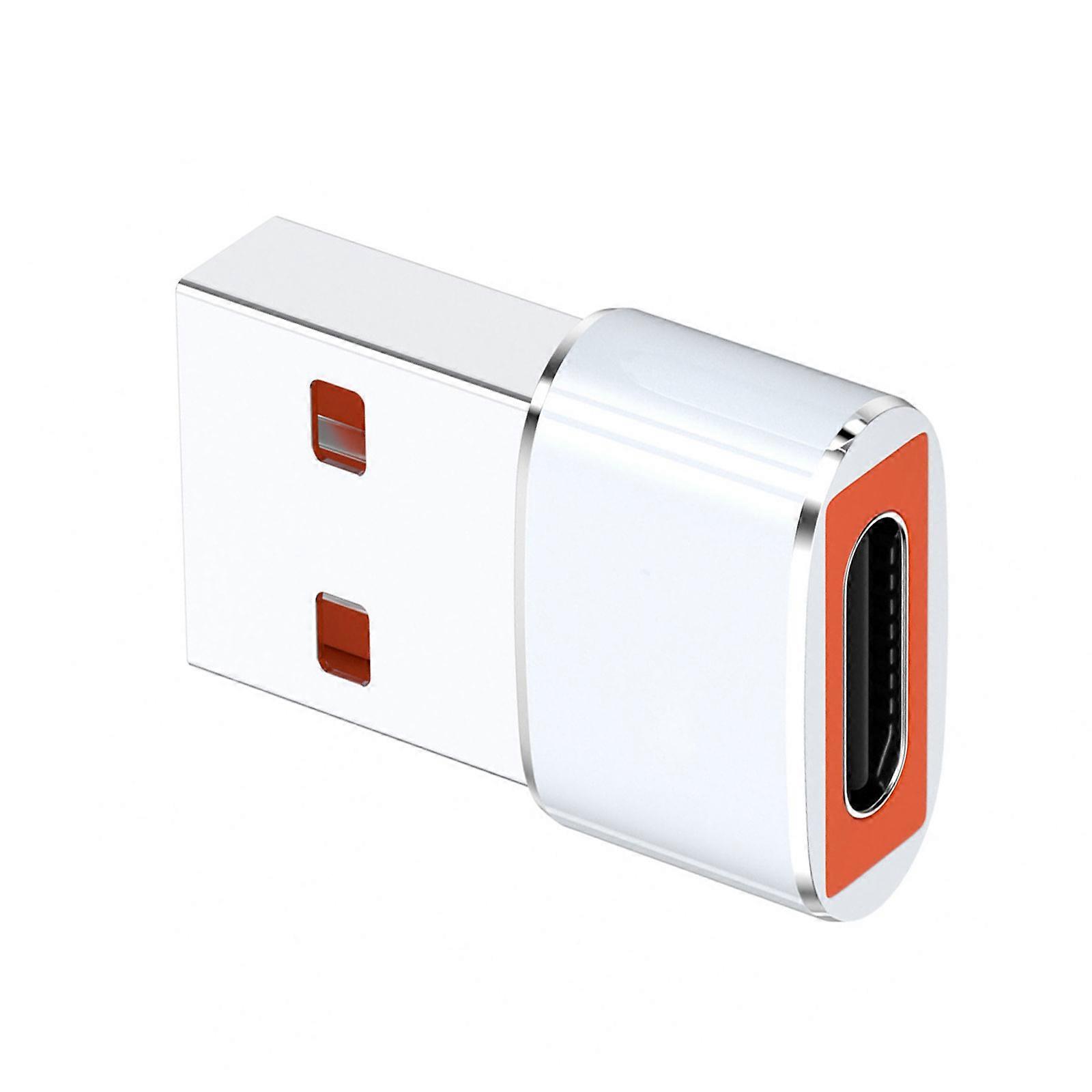 Portable USB Male to Type C Female Converter OTG Adapter Highly speed Data Transfer Compactly For Travel Business Use  White