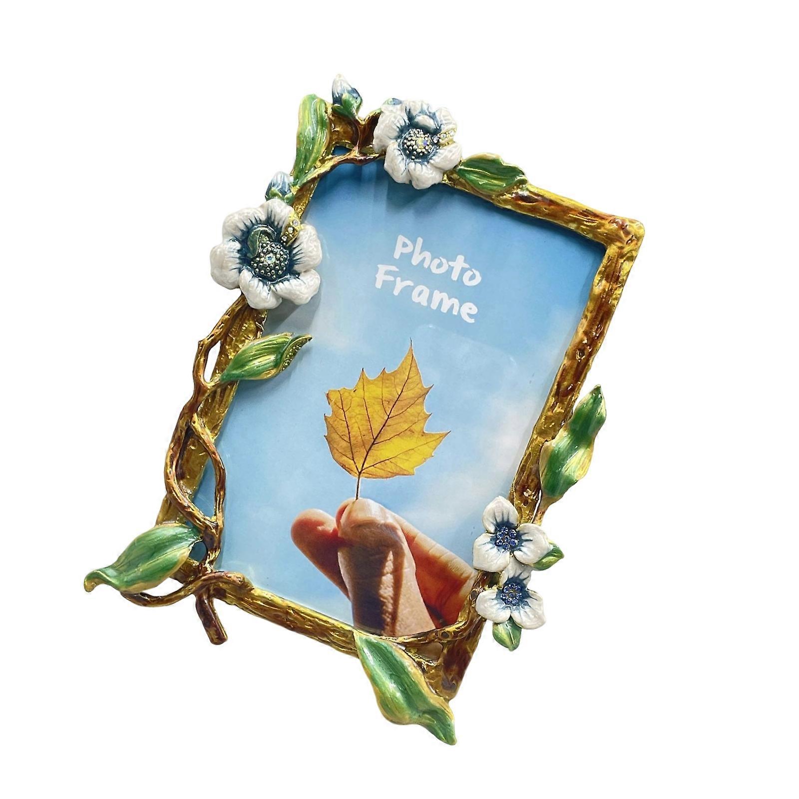 Metal Picture Frame With Scratch Finish Modern Display Solution For Bookshelf Or workspaces Arrangement Multicolor