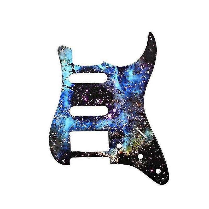Monivärinen 3-kerroksinen 11-reikäinen Ssh-kitara Pickguard naarmuuntumaton levy St-sähkökitaran osille-haoyi
