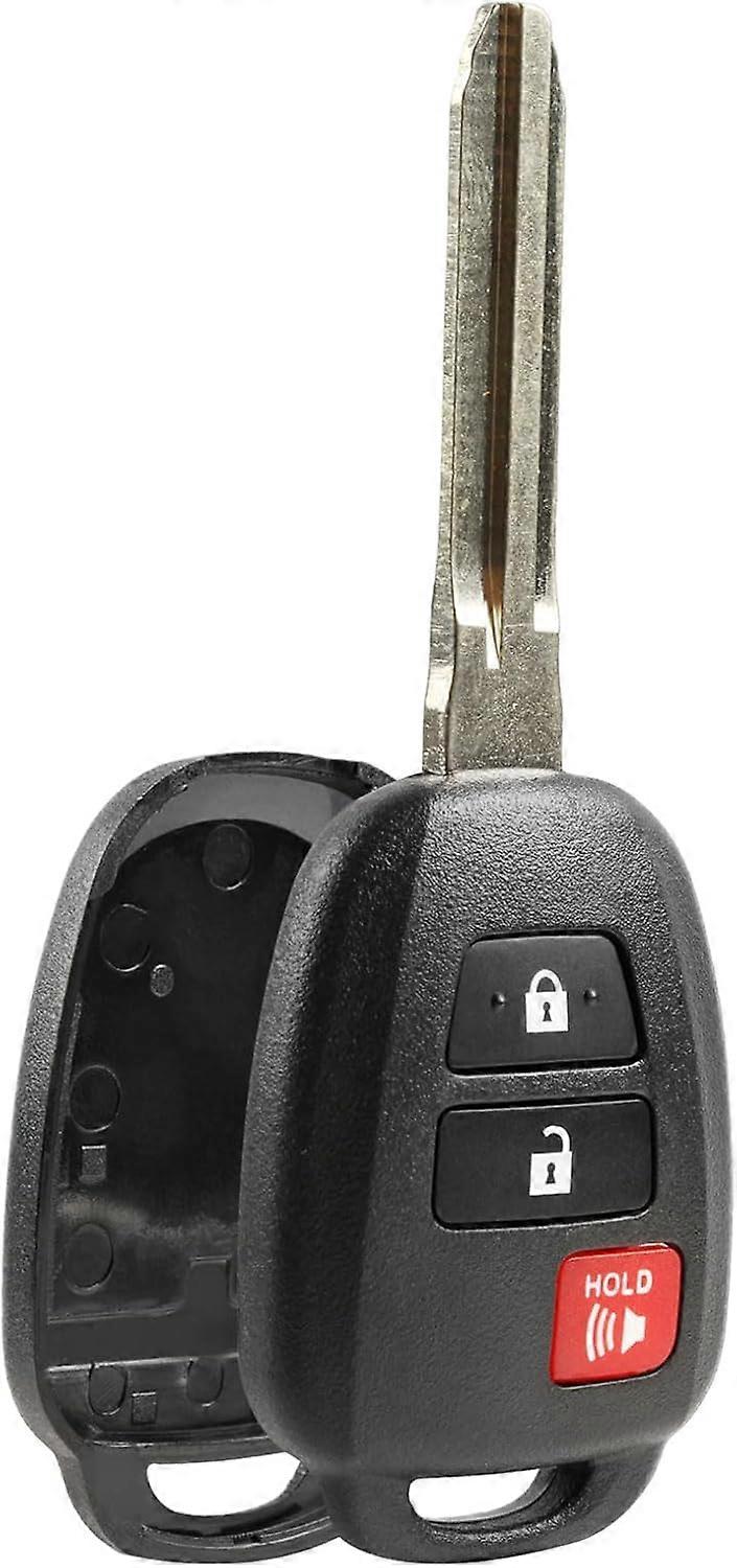 Key Fob Shell fits 2013-2016 Toyota Prius C Rav4 Keyless Entry Remote Case & Pad (HYQ12BDM)