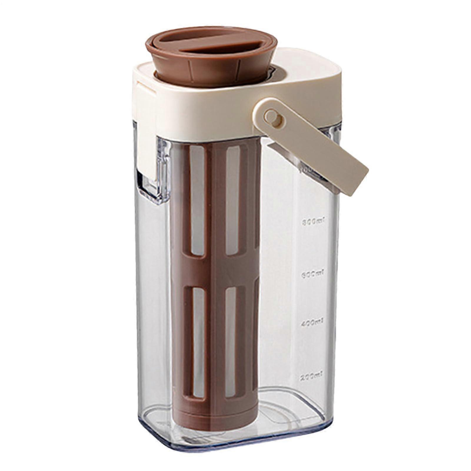 Iced Coffee Maker With Permanent Filter, 1000 ml Jar, LeakProof Lid, Tea Maker, Stovetop Burner