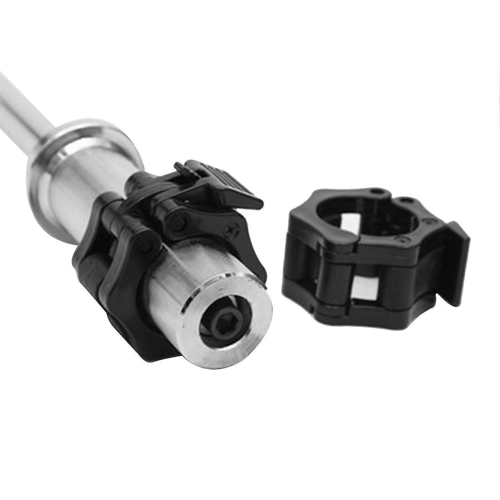 Professional Quick Release Barbell Collars Weight Bar Clamps Dumbbell Lock Clips Durable Plastic Secure Grip Easy to Use Black Set of 2 fo