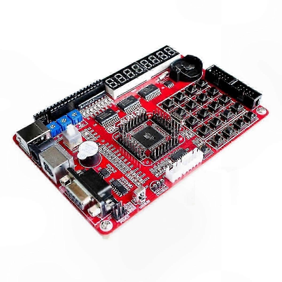 Microcontroller Development Board for AVR ATMEGA128 Learning and Experimentation KitRed SZRH