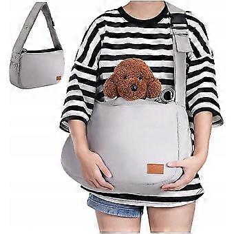Sling Bag With Adjustable Padded Shoulder Strap For Dogs And Cats, Shoulder Bag With Adjustable Pads, For Cats, Dogs And Puppies Gray