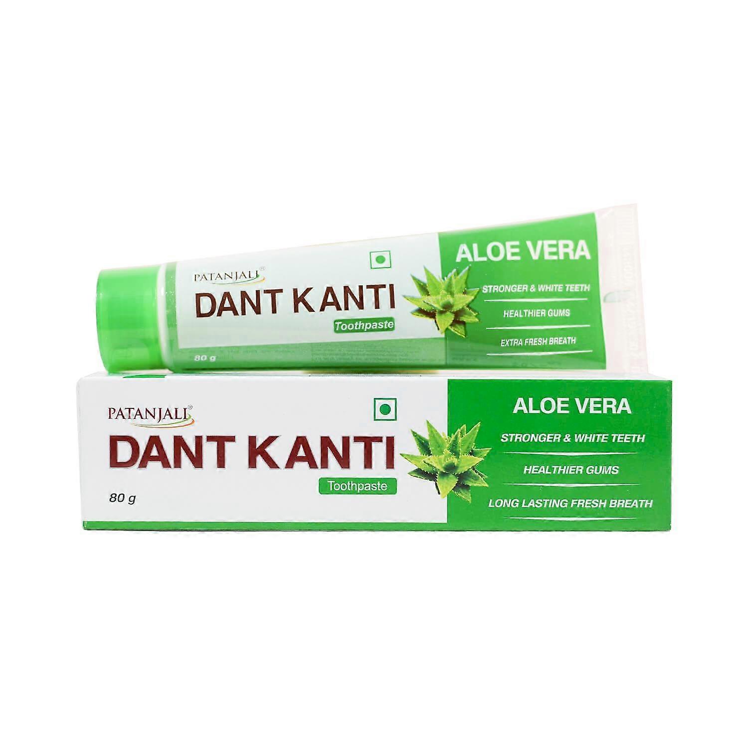 Дант Канти: зубная паста с Алоэ Вера (80 г), Dant Kanti Aloe Vera Toothpaste,  Patanjali