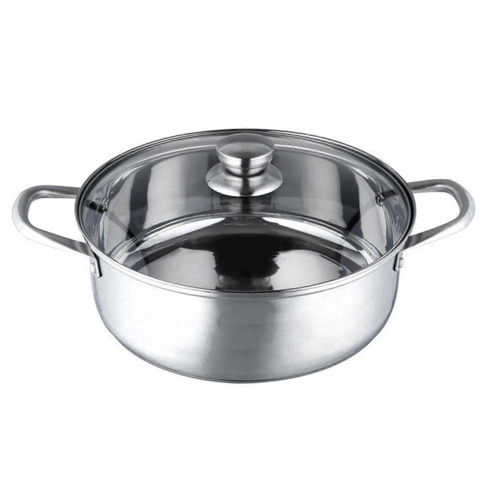 Casserole universelle en acier inoxydable avec couvercle 10,2 pouces