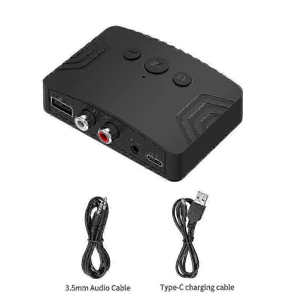 Bluetooth 5.3 Audio Receiver Transmitter 3.5mm AUX RCA Dual Output Interface Hifi Stereo Music Wireless Audio Adapter for TV PC Car Kit Speaker 2025
