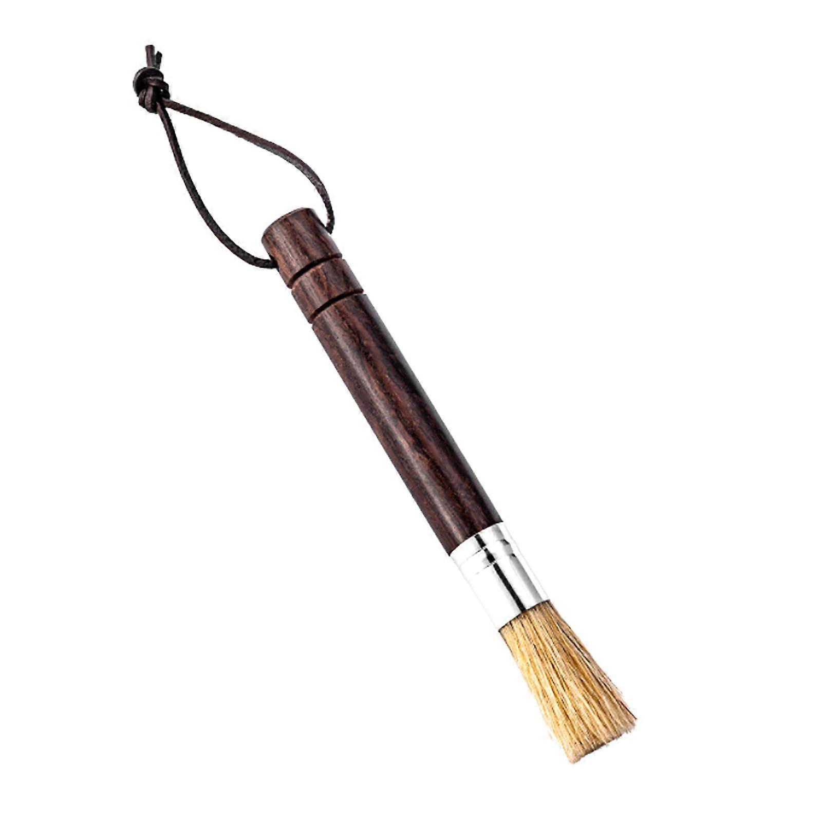 Vintage Coffee Grinder Cleaning Brush Set Solid Wood Barista Tool for Espresso Machine