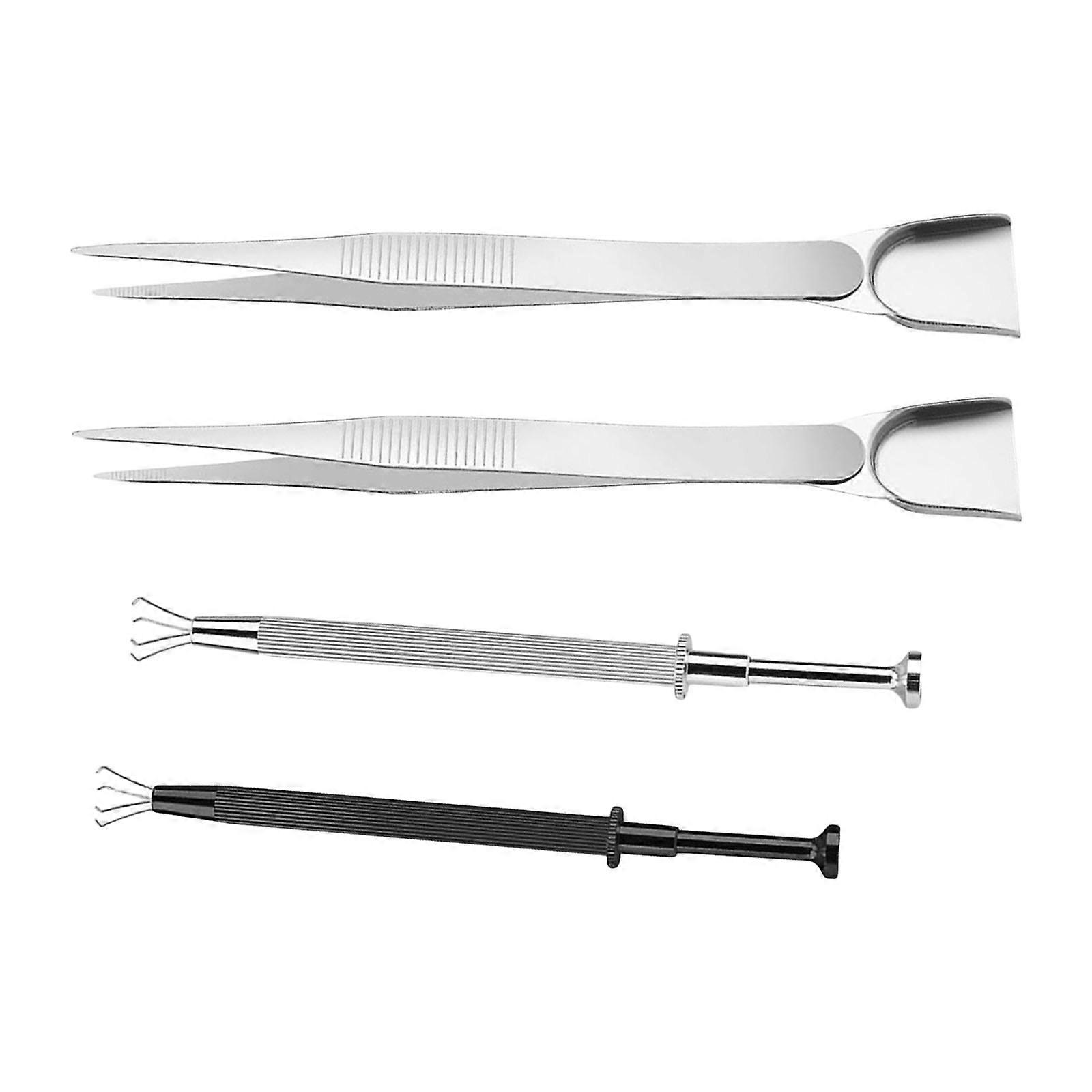4 Piece Piercing Ball Twisters Precisions Grabber Tool Kits With Slotted Tips For Secure Handling Of Small Objects Multicolor