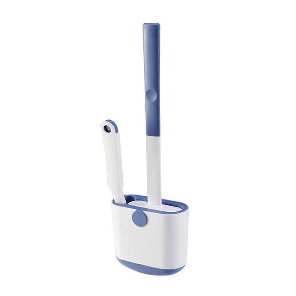 Wall Mounted Toilet Brush with Long Handle Soft Bristles for Deep Corner Cleaning