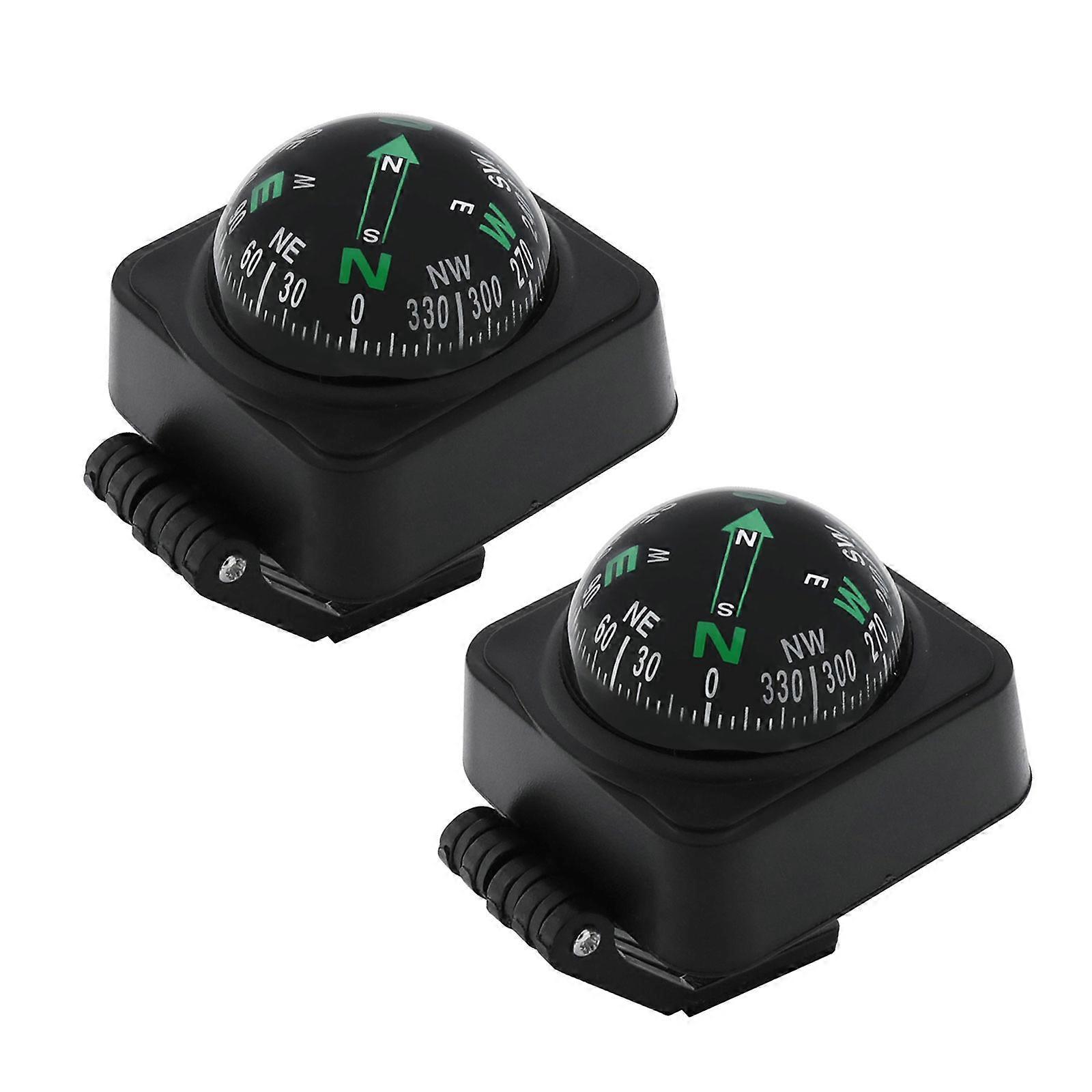 Shockproof Plastic Directional Guidance Sphere Car Navigation Instrument for Car Dashboard Mounting & Travel Orientation Multicolor