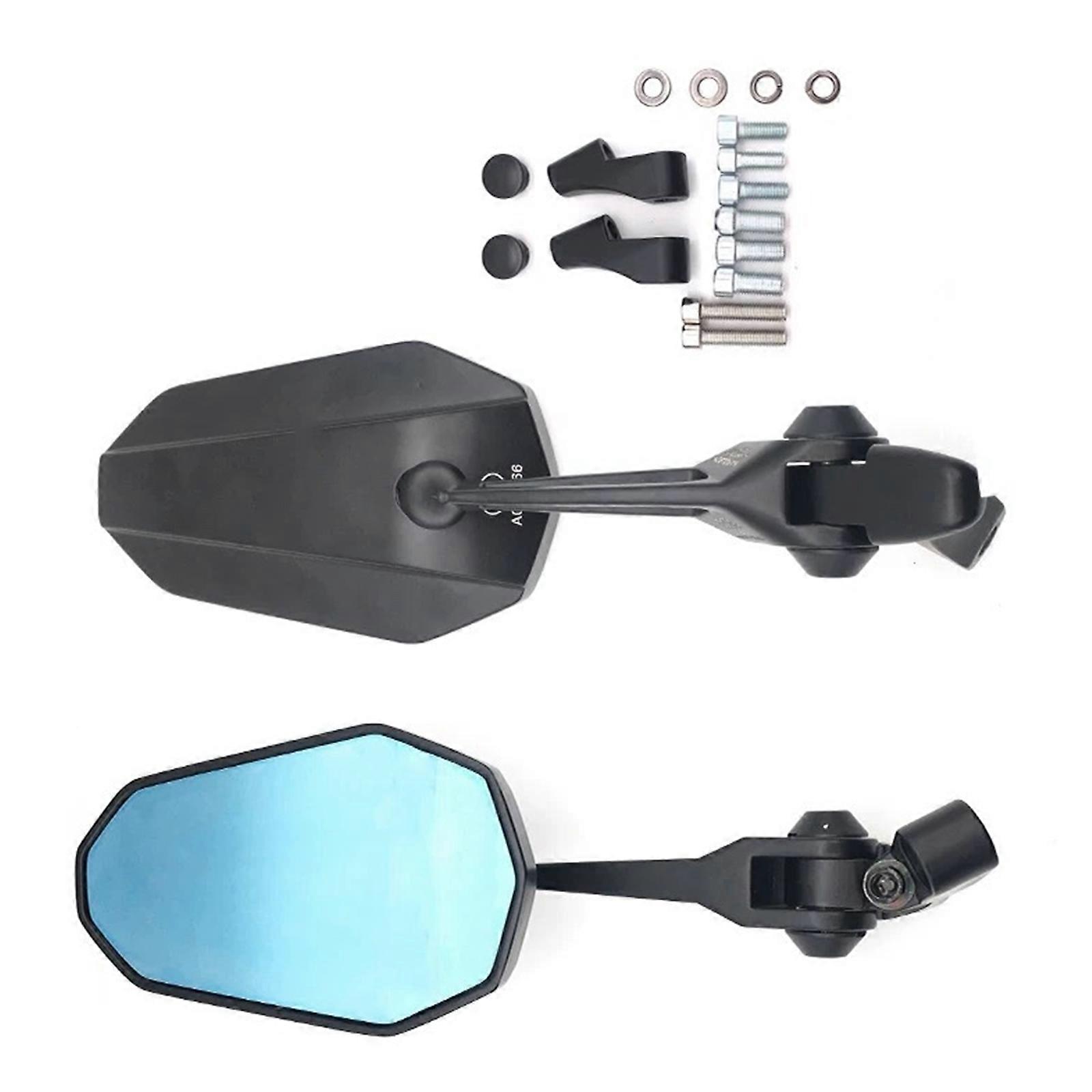 Easy Install Vibration Resistant Rear View Mirror With Wide View Motorcycle Accessory Handlebar Side Mirror Multicolor