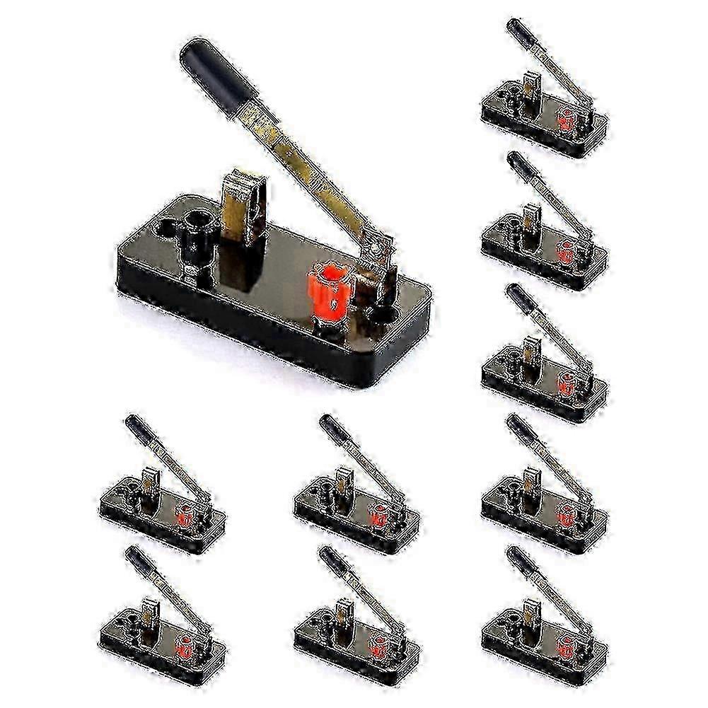 10Pcs Single Pole Single Throw Switch,Knife Switch:Used for Physics Laboratory,School Electronic Experimenting