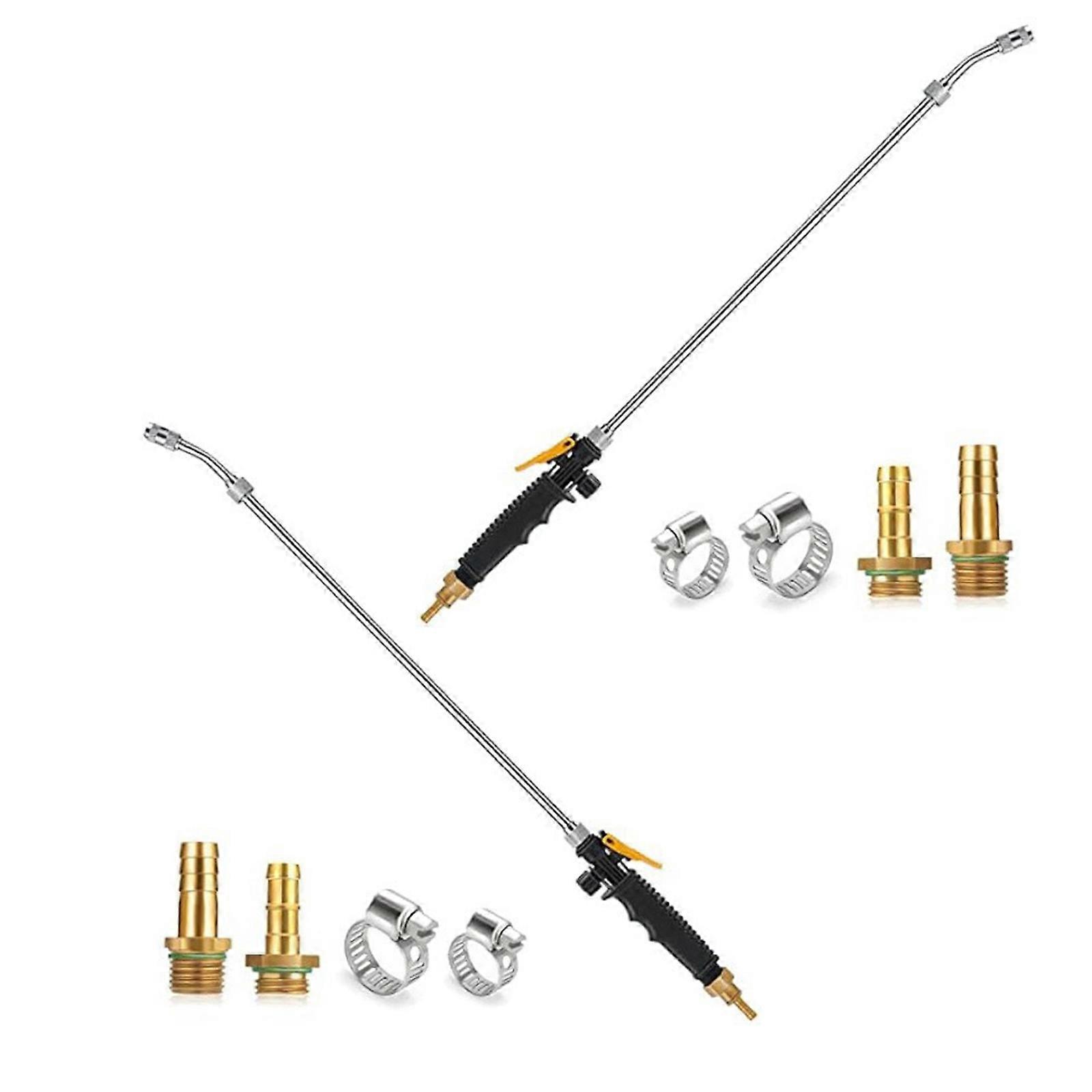 Stainless Steel Long Handle Car Wash Sprayer With Adjustable Mists Nozzle For Efficient Waxing Application And Detailing Multicolor