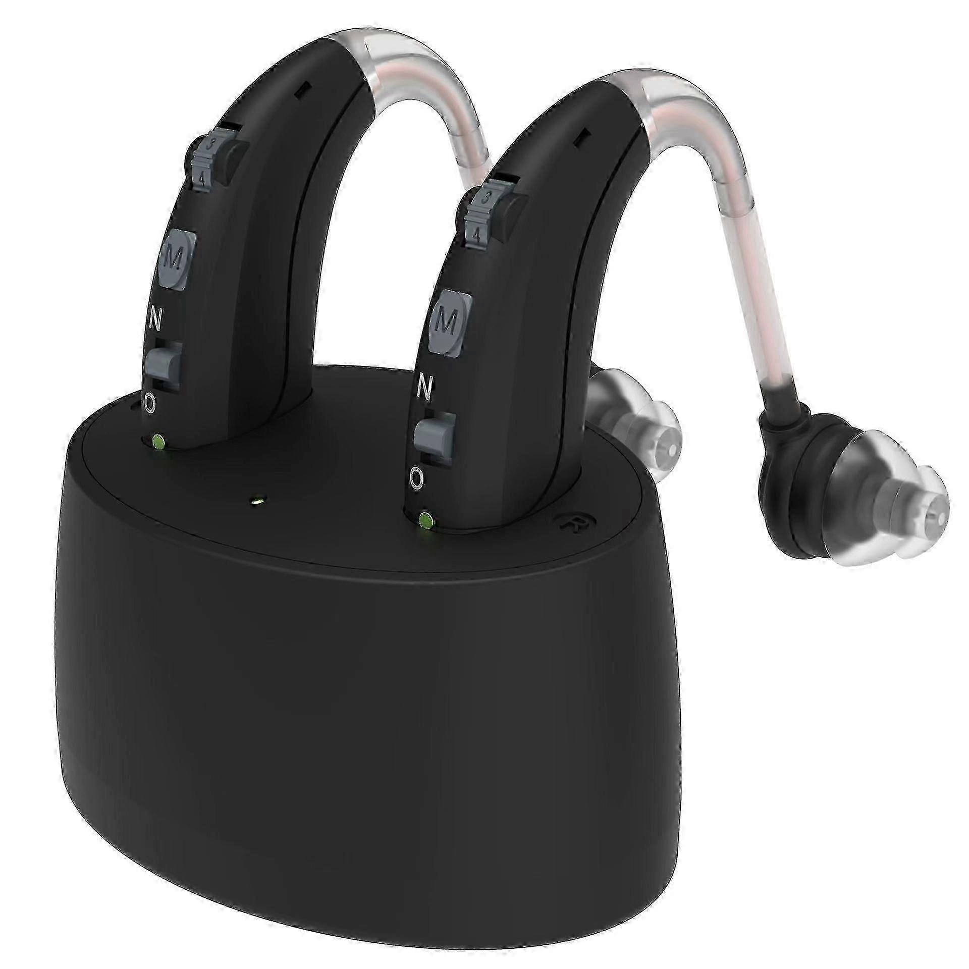 Rechargeable Bluetooth Hearing Aids for Seniors with Noise Canceling Hearing Amplifier for Adults