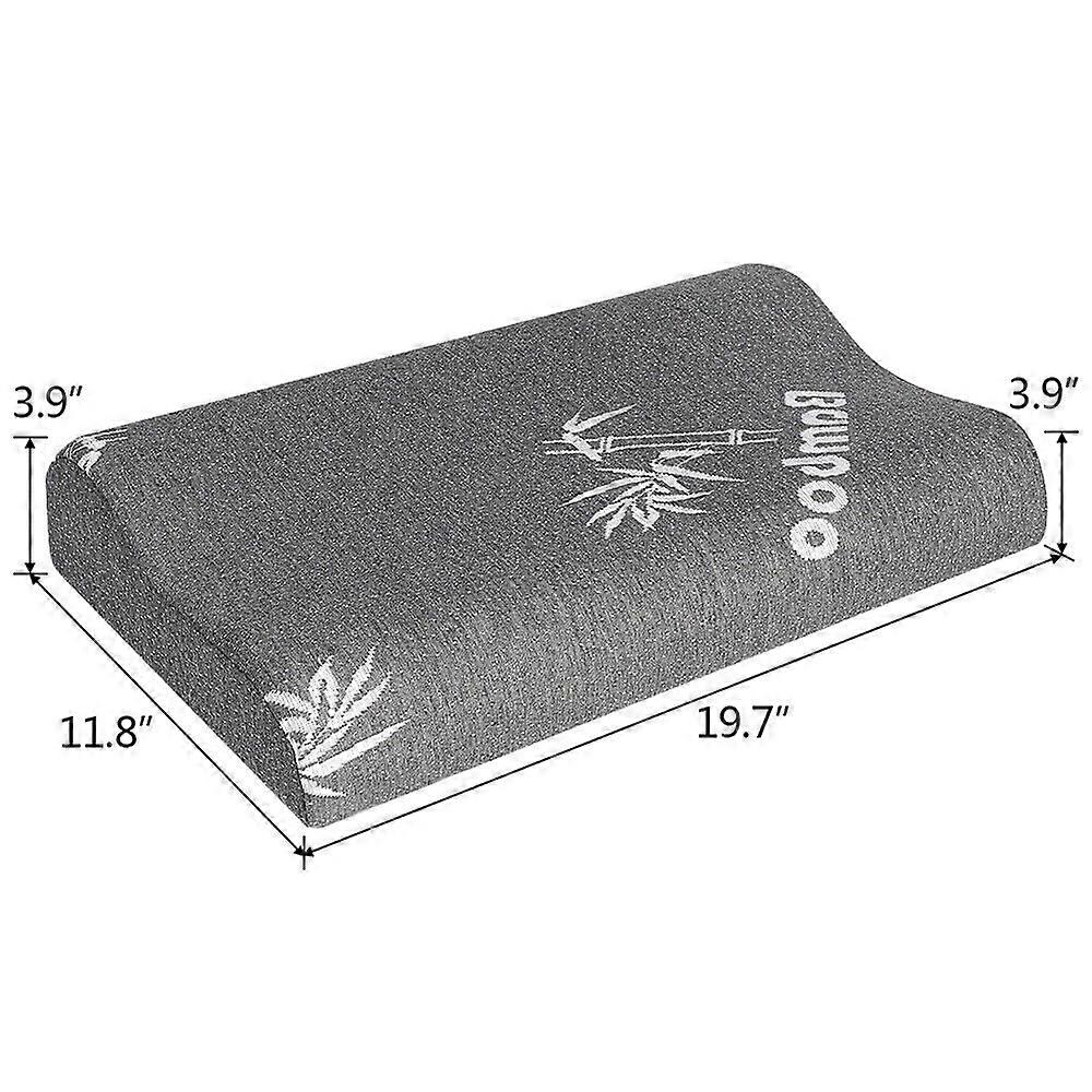 Orthopaedic Pillow Head Neck Support Contour Memory Foam Pillows W/ Pillowcase