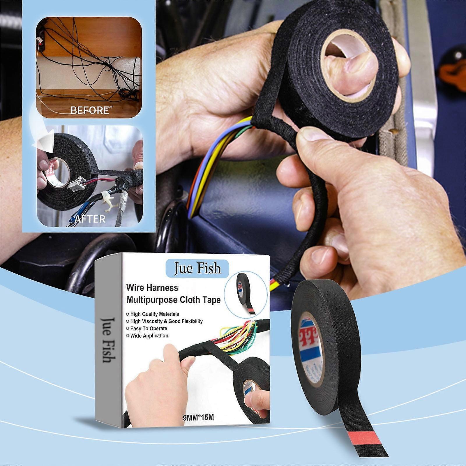 YiFudd Flannel Tape Polyester Flame Retardant Temperature Insulation Tape Noise Reduction Wrapping Tape