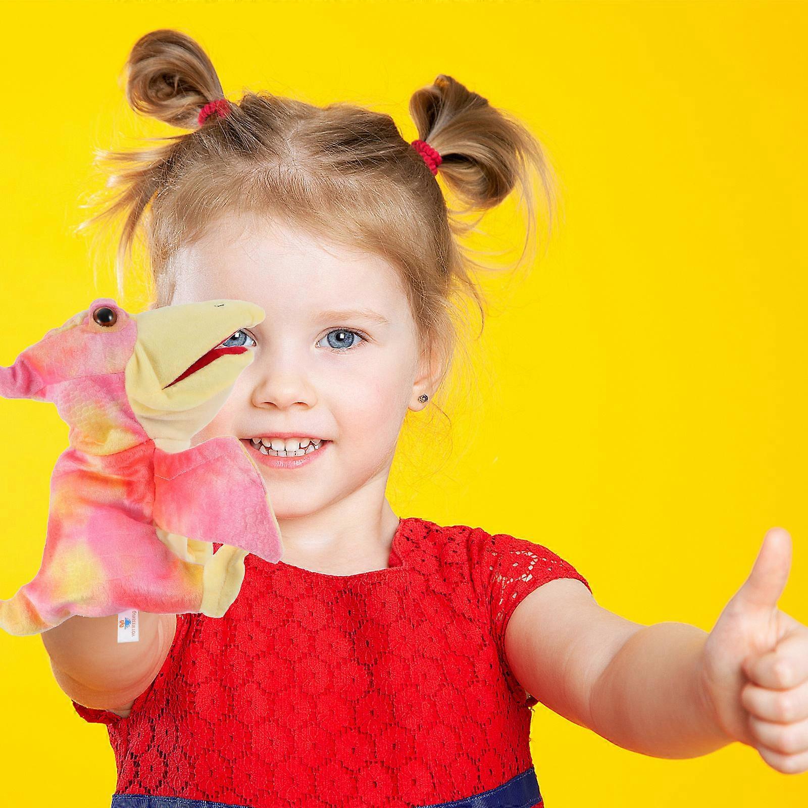 Pterodactyl Hand Puppet Toy With Realistic Design For Kids Storytelling Activities 1Pcs